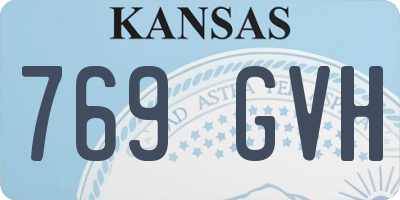 KS license plate 769GVH