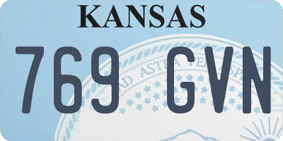 KS license plate 769GVN