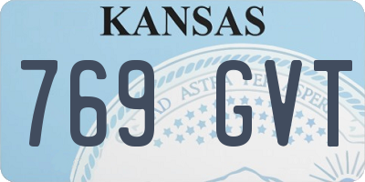 KS license plate 769GVT