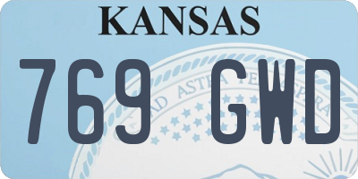 KS license plate 769GWD