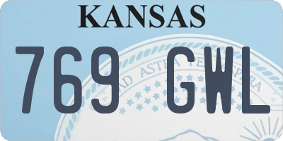 KS license plate 769GWL
