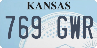 KS license plate 769GWR