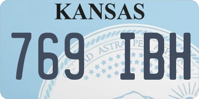 KS license plate 769IBH