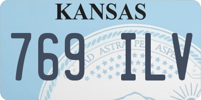 KS license plate 769ILV