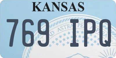 KS license plate 769IPQ