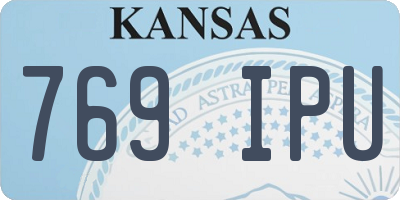 KS license plate 769IPU