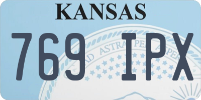 KS license plate 769IPX