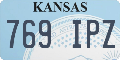KS license plate 769IPZ