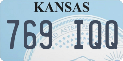 KS license plate 769IQQ