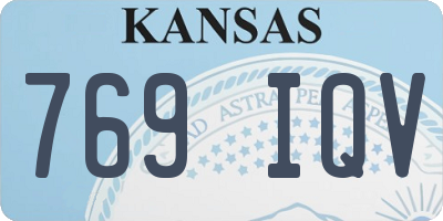 KS license plate 769IQV