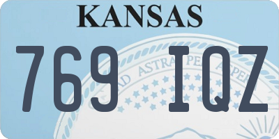 KS license plate 769IQZ