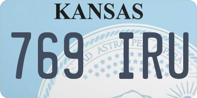 KS license plate 769IRU