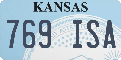 KS license plate 769ISA