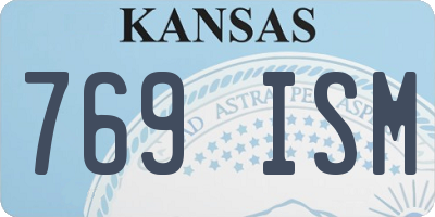 KS license plate 769ISM