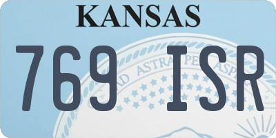 KS license plate 769ISR