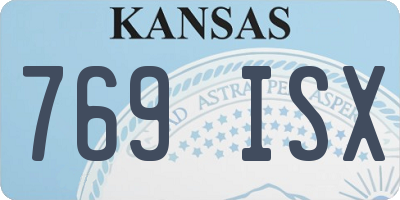 KS license plate 769ISX