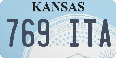 KS license plate 769ITA