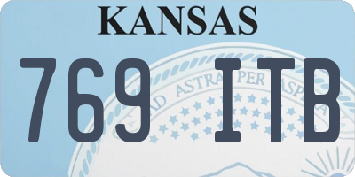 KS license plate 769ITB