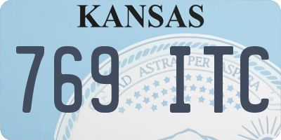 KS license plate 769ITC