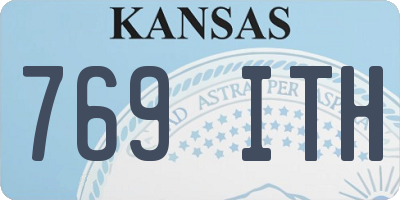 KS license plate 769ITH