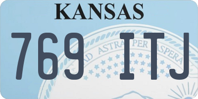 KS license plate 769ITJ