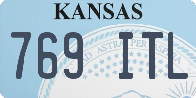KS license plate 769ITL