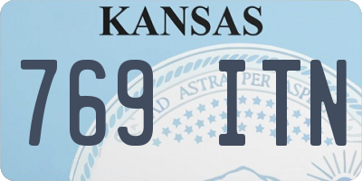 KS license plate 769ITN