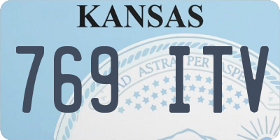 KS license plate 769ITV