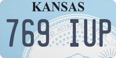 KS license plate 769IUP