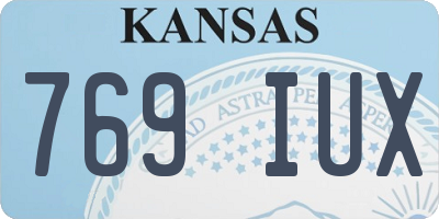 KS license plate 769IUX