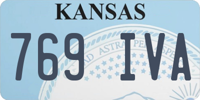 KS license plate 769IVA