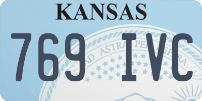 KS license plate 769IVC