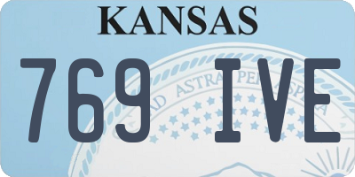 KS license plate 769IVE