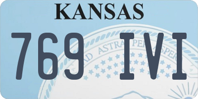 KS license plate 769IVI