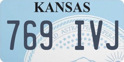 KS license plate 769IVJ