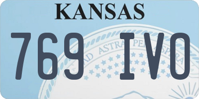 KS license plate 769IVO