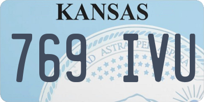 KS license plate 769IVU