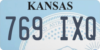 KS license plate 769IXQ