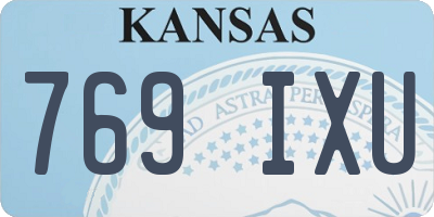 KS license plate 769IXU