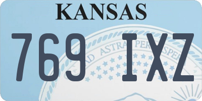 KS license plate 769IXZ