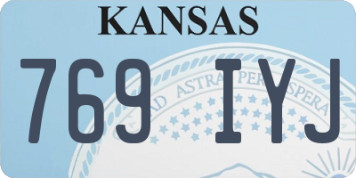 KS license plate 769IYJ