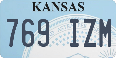 KS license plate 769IZM