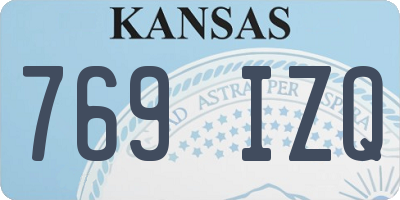 KS license plate 769IZQ