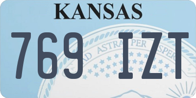 KS license plate 769IZT