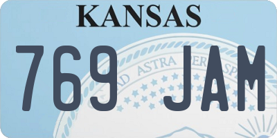 KS license plate 769JAM