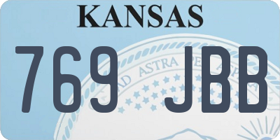 KS license plate 769JBB