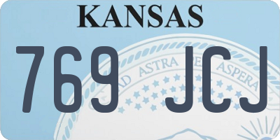 KS license plate 769JCJ
