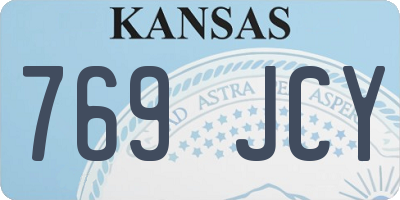 KS license plate 769JCY