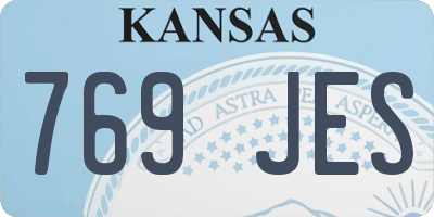 KS license plate 769JES