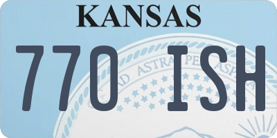 KS license plate 770ISH